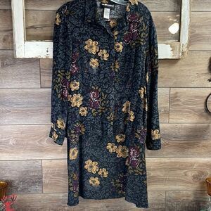 Sag Harbor Ladies Skirt Set, Size 14P, Floral, Petite